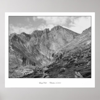Langen Peak Beauful Rugged Rocky Mountain Poster