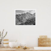 Langen Peak Beauful Rugged Rocky Mountain Poster (Keuken)