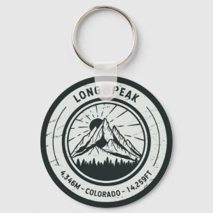 Langen Peak Colorado Hiking Skiing Travel Sleutelhanger