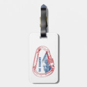 Langen Peak Diamond Rock Beklimming Carabiner Bagagelabel (Achterkant verticaal)