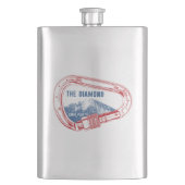 Langen Peak Diamond Rock Beklimming Carabiner Flacon (Voorkant)