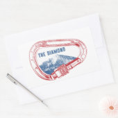 Langen Peak Diamond Rock Beklimming Carabiner Rechthoekige Sticker (Envelop)