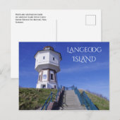 Langeoog Island Water Tower, East Frisia, Duitslan Briefkaart (Voorkant / Achterkant)