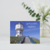 Langeoog Island Water Tower, East Frisia, Duitslan Briefkaart (Staand voorkant)