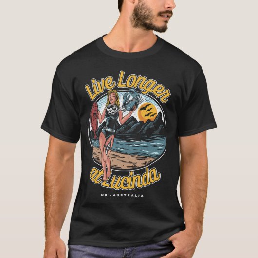 Langer Leven bij Lucinda T-shirt (Voorkant)