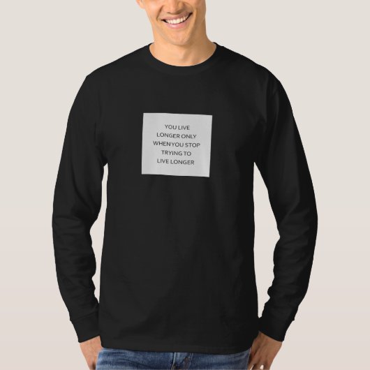Langer Leven door Vrij Leven T-shirt (Voorkant)