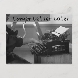 Langere brief Later Briefkaart van de Schrijfmach