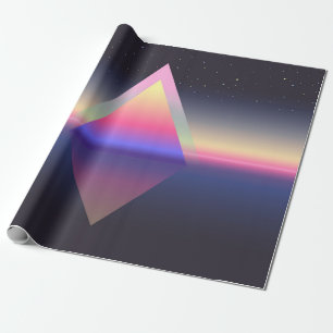 Langere driehoek. Ethereum concept. futuristische  Cadeaupapier