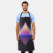 Langere driehoek. Ethereum concept. futuristische  Schort (Gedragen)