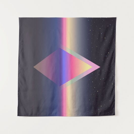 Langere driehoek. Ethereum concept. futuristische Wandkleed (Voorkant (horizontaal))