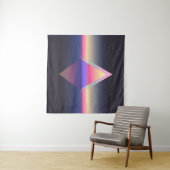 Langere driehoek. Ethereum concept. futuristische  Wandkleed (In Situ (horizontaal))