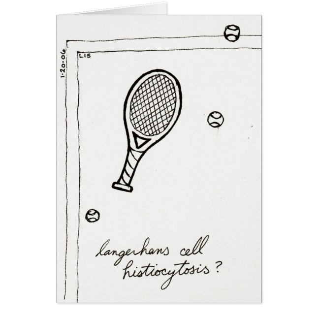 Langerhans Cell Histiocytose kaart (Voorkant)