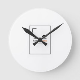 Langetermijnbelegger Ronde Wandklok - stilte thema