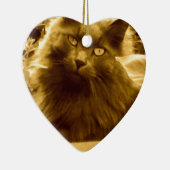 langgehaaide Russische blauwe kat Keramisch Ornament (Rechts)