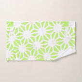 Langgroen geometrisch patroon bad handdoek (Handdoek)