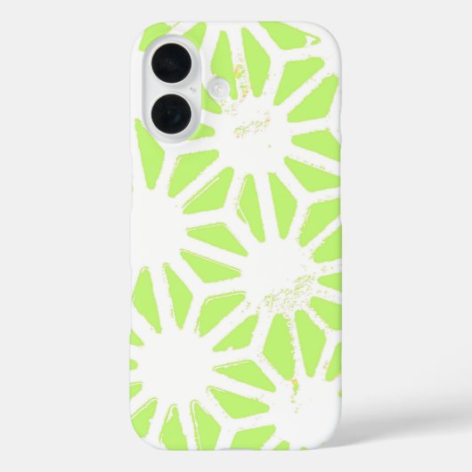 Langgroen geometrisch patroon Case-Mate iPhone case (Achterkant)