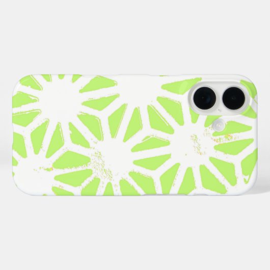 Langgroen geometrisch patroon Case-Mate iPhone case (Achterkant (horizontaal))