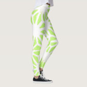 Langgroen geometrisch patroon leggings (Rechts)