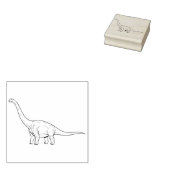 Langhals Brachiosaurus Zachte Reus Ontwerp Rubberstempel (Gestempeld)
