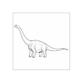 Langhals Brachiosaurus Zachte Reus Ontwerp Rubberstempel (Afrduk)