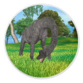 Langhals Dinosaurus Jungle Avontuur Keramische Knop (Voorkant)