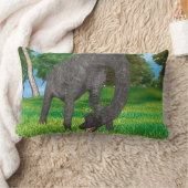 Langhals Dinosaurus Jungle Avontuur Kussen (Deken)