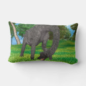 Langhals Dinosaurus Jungle Avontuur Kussen (Achterkant)