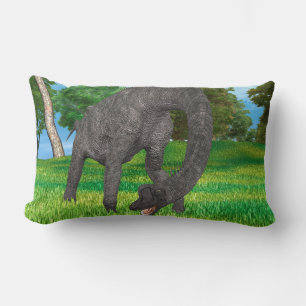 Langhals Dinosaurus Jungle Avontuur Kussen