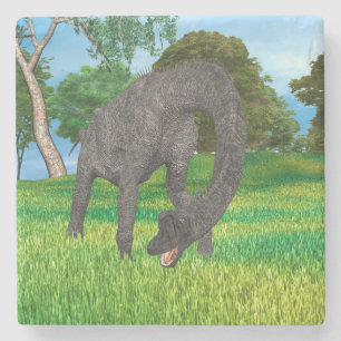 Langhals Dinosaurus Jungle Avontuur Stenen Onderzetter
