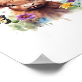 Langharig Highland Baby Koe Classic T-shirt Poster (Hoek)