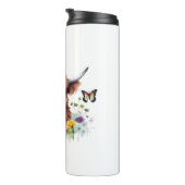 Langharig Highland Baby Koe Classic T-shirt Thermosbeker (Geroteerd rechts)