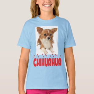 Langharige Chihuahua Puppy Hond Meisjes T-shirt