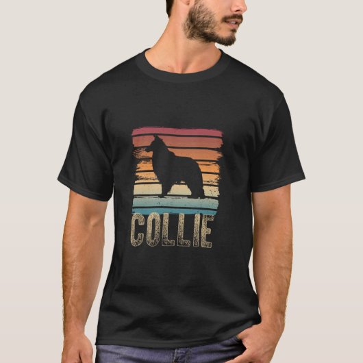 Langharige Collie Hond T-shirt (Voorkant)