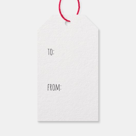 Langharige crème teckel Schattige hondenkerst Cadeaulabel (Achterkant)