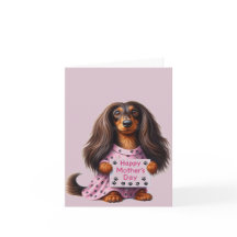 Langharige dachshond Moederdag