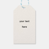 Langharige Dachshund Cadeaulabel (Achterkant)