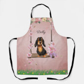 Langharige Dachshund Schort (Voorkant)