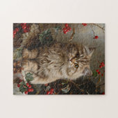  langharige kitten schilderij legpuzzel (Horizontaal)