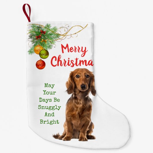 langharige liefdesteckel kleine kerstsok (Voorkant)