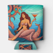 langharige Martini zeemeermin Thunder_Cove Blikjeskoeler (Achterkant)