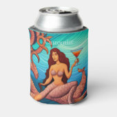 langharige Martini zeemeermin Thunder_Cove Blikjeskoeler (Blikje Achterkant)