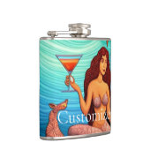 langharige Martini zeemeermin Thunder_Cove Heupfles (Rechts)