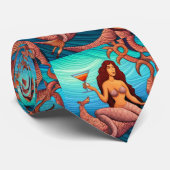 langharige Martini zeemeermin Thunder_Cove Stropdas (Opgerold)