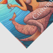 langharige Martini zeemeermin Thunder_Cove Tissuepapier (Detail)