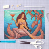 langharige Martini zeemeermin Thunder_Cove Tissuepapier (Craft)