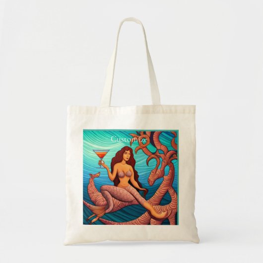 langharige Martini zeemeermin Thunder_Cove Tote Bag (Voorkant)