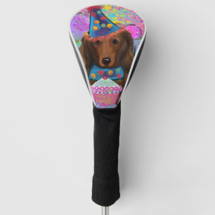 LANGHARIGE RODE DACKEL GOLFHEADCOVER