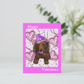 LANGHARIGE RODE DOXIE BRIEFKAART (Staand voorkant)