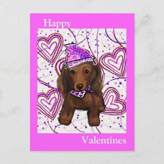 LANGHARIGE RODE DOXIE BRIEFKAART (Voorkant)