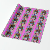 LANGHARIGE RODE DOXIE       CADEAUPAPIER (Uitgerold)